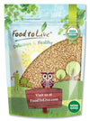 Food To Live - Organic Hard Red Wheat Berries, 5 Pounds Non-Gmo, Kosher, Raw, Sproutable, Vegan, Sodium And Sugar Free