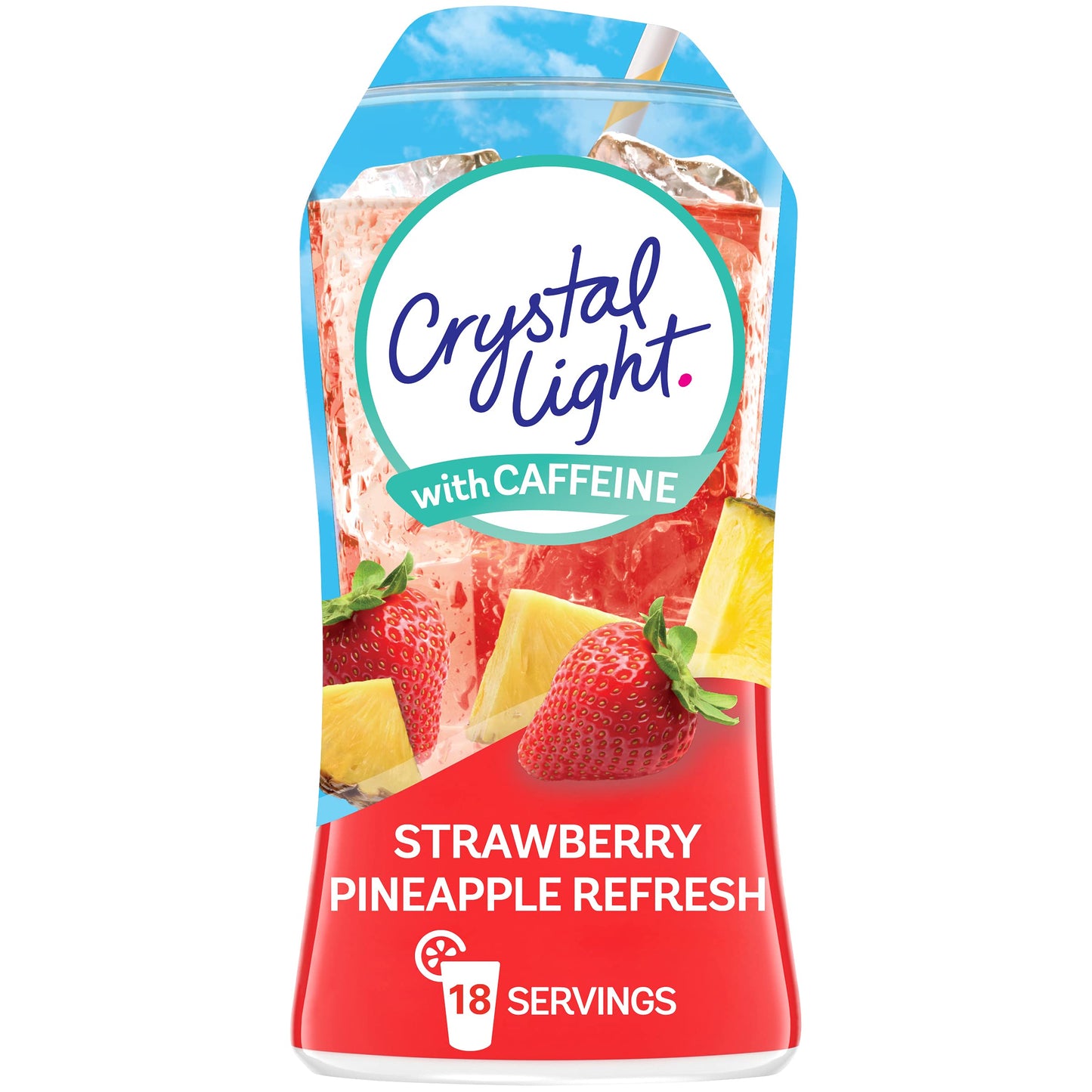 Crystal Light Liquid Water Enhancer, Strawberry Pineapple, Sugar-Free, 1.62 Fl Oz, Pink, Model 00043000007631