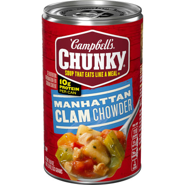 Campbell'S Chunky Soup, Manhattan Clam Chowder, 18.8 Oz Can