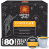 Copper Moon Single Serve Coffee Pods, Medium Roast Donut Café Blend, 80 Count, Compatible with Keurig K-Cup Brewers