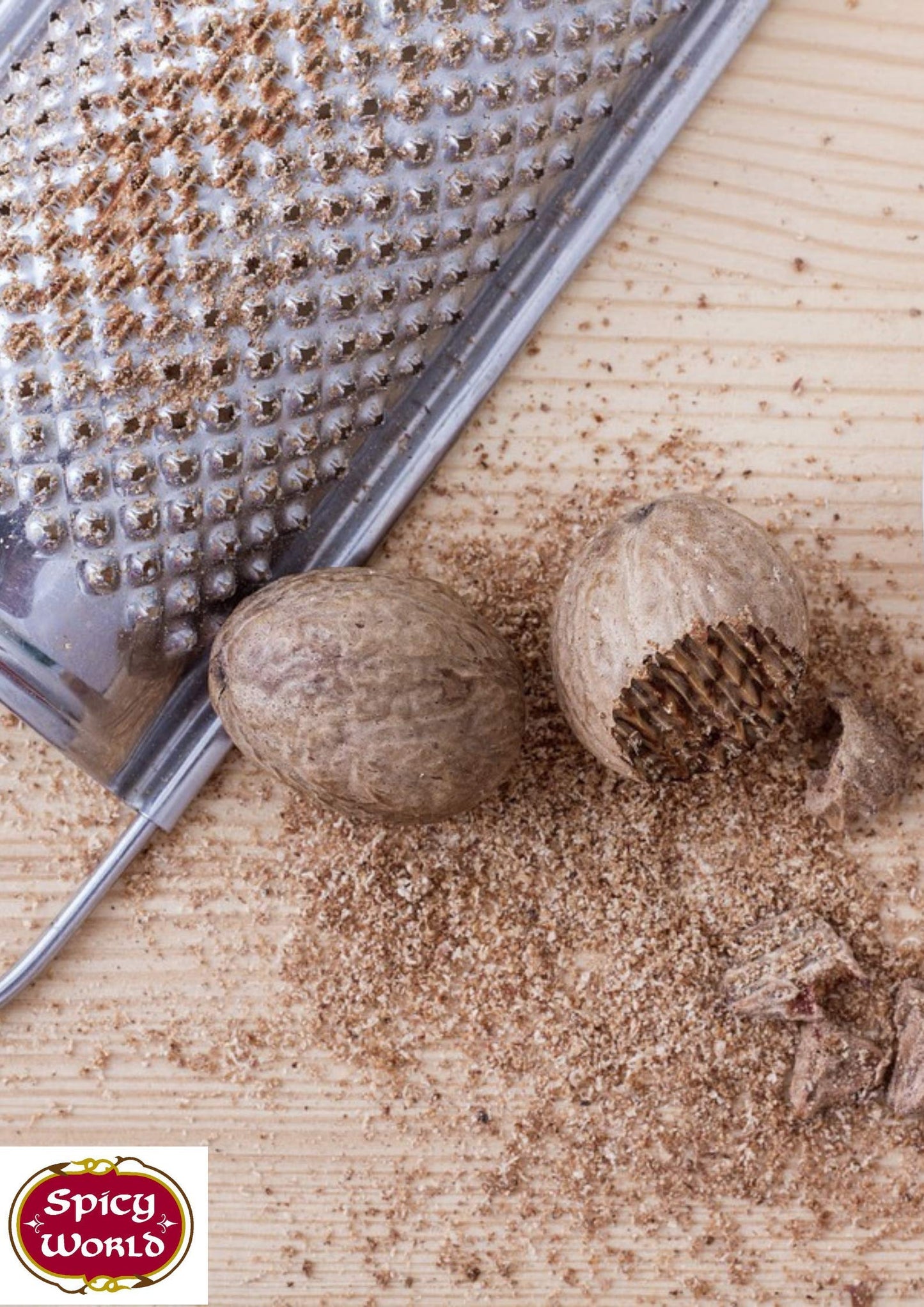 Spicy World Nutmeg Powder 1.75Oz (50Gm) - Premium Quality, Pure, Vegan, All Natural