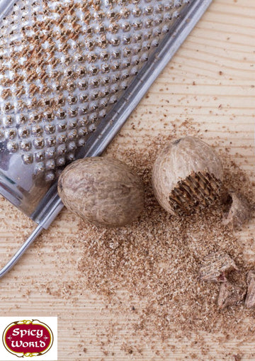 Spicy World Nutmeg Powder 1.75Oz (50Gm) - Premium Quality, Pure, Vegan, All Natural