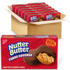 NUTTER BUTTER Fudge Covered Peanut Butter Sandwich Cookies, 12 - 7.9 oz Boxes