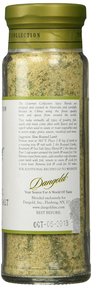 The Gourmet Collection Spice Blends Roasted Garlic, Rosemary & Sea Salt Blend - Rosemary Seasoning Salt for Cooking - Meat, Fish