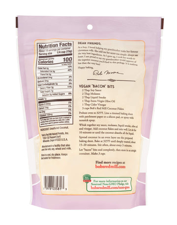 Bobs Red Mill Flaked Coconut, Unsweetened, 10 Oz