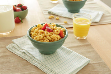 Honey Ohs! Family Size Cereal, Crunchy Breakfast Cereal Os Made with Sweetened Corn, Oats and Rice, 20 OZ Box