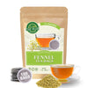 Eat Well Premium Foods Fennel Tea Bags, 100 Bags Bulk Size 7 Oz, 100% Natural Fennel Leaves Tea, Tea For Home Or Office, Herbal