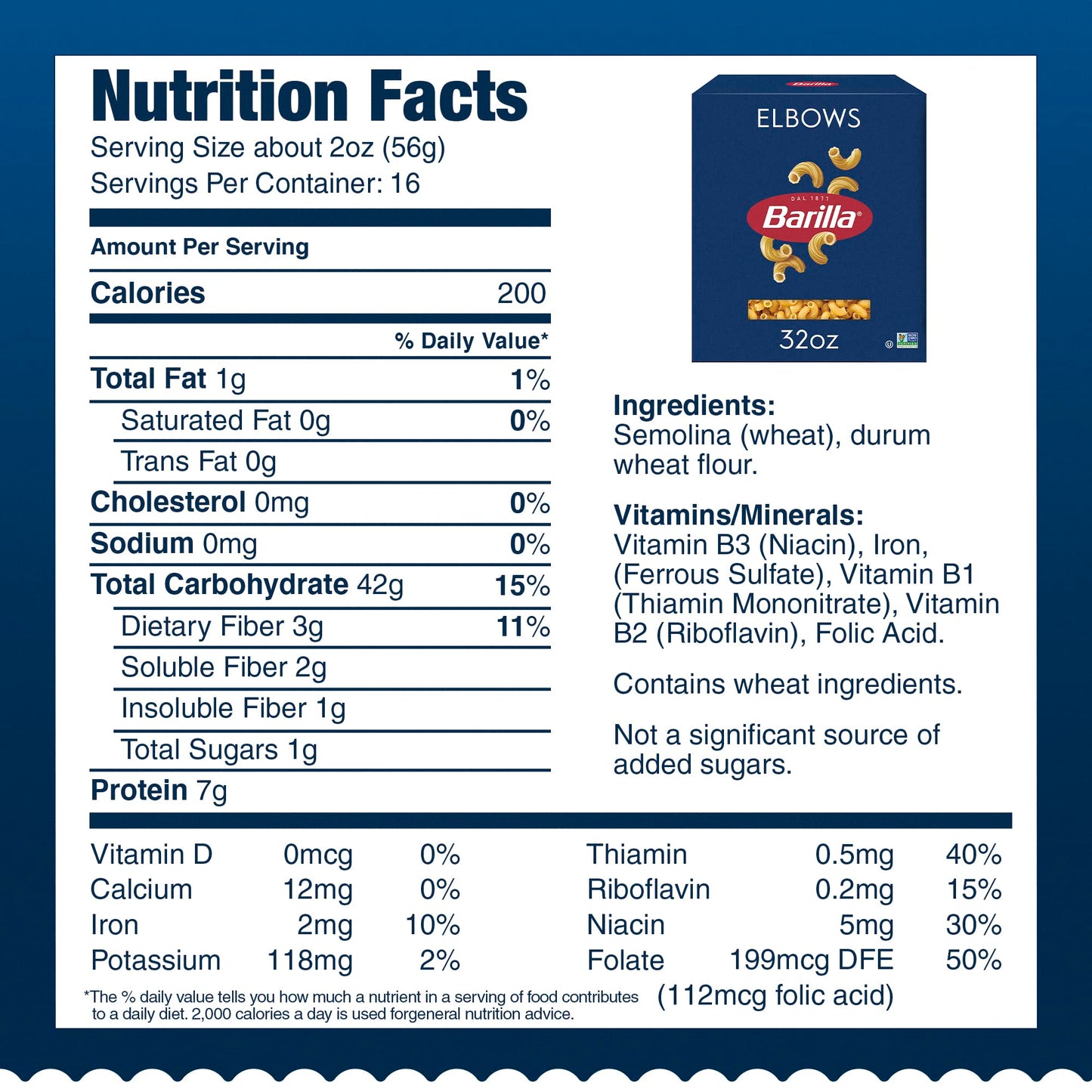 Barilla Elbows Pasta, 32 Oz. Box (Pack Of 8) - Non-Gmo Pasta Made With Durum Wheat Semolina - Kosher Certified Pasta