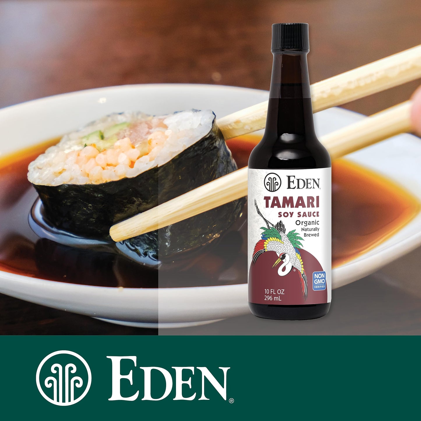 Eden Organic Tamari Soy Sauce, Naturally Fermented From Non Gmo Usa Soybeans, Gluten Free, 10 Oz