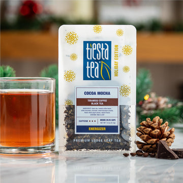 Tiesta Tea - Cocoa Mocha, Tiramisu Coffee Black Tea, Premium Loose Leaf Tea Blend, High Caffeinated Holiday Tea, Make Hot Or Ice