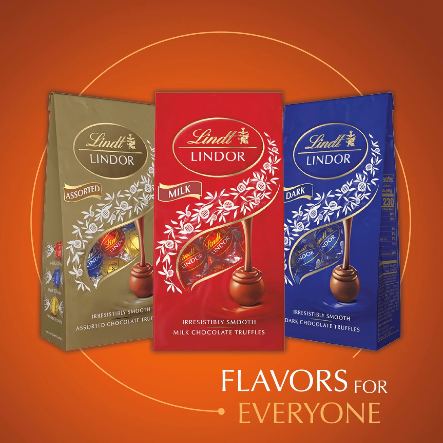 Lindt LINDOR Almond Butter Milk Chocolate Truffles, 25.4 oz, 60 Count