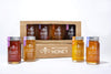 Bee Harmony Classic Honey Flight, Mini Honey Gift Set, 4 Jars, 3 Oz Each, Premium Raw Honey, Made In The Usa