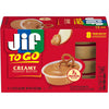 Jif To Go Creamy Peanut Butter, 1.1 Ounce (8 Pack)