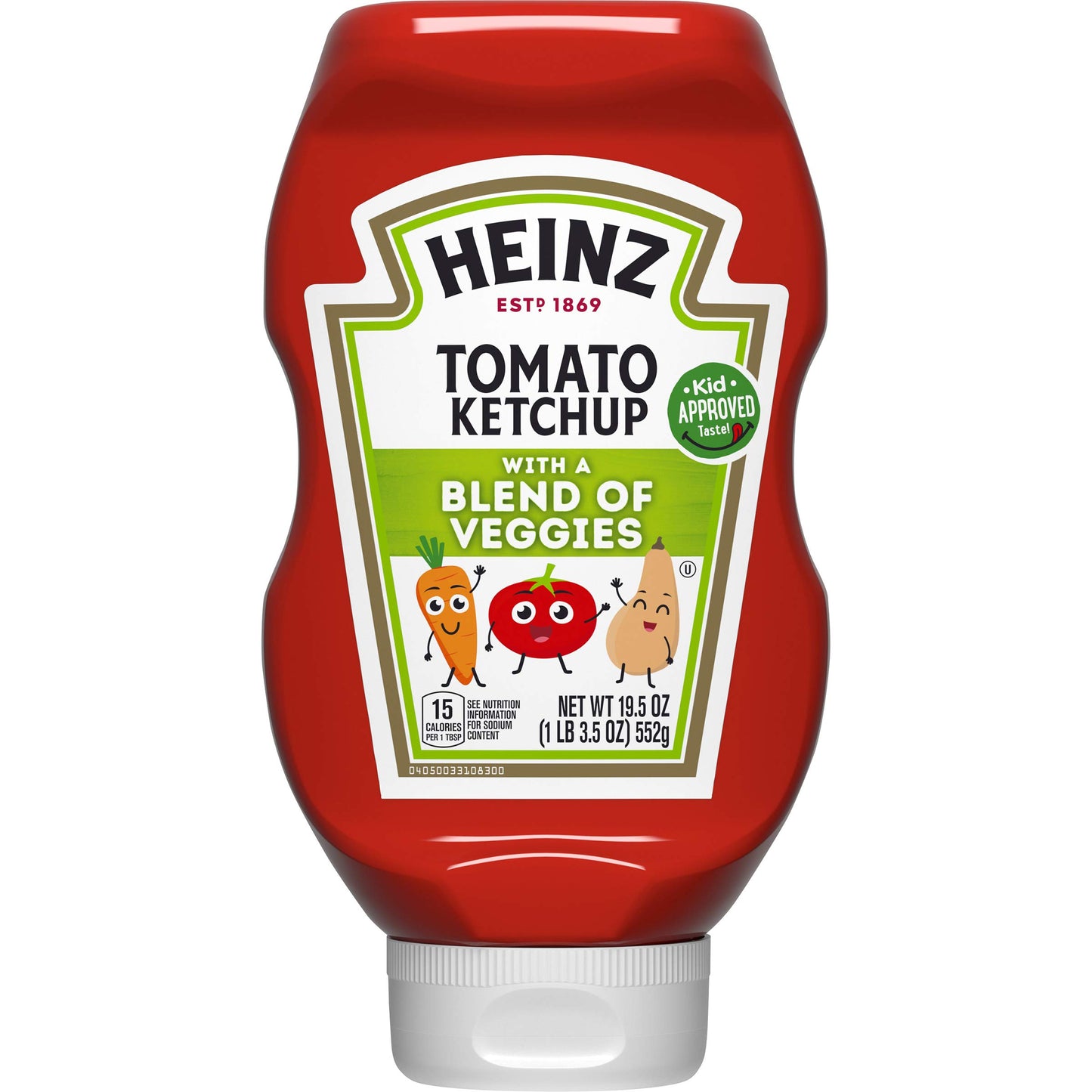 Heinz Tomato Ketchup with Veggies, 19.5 oz, 1.2 lb Pack