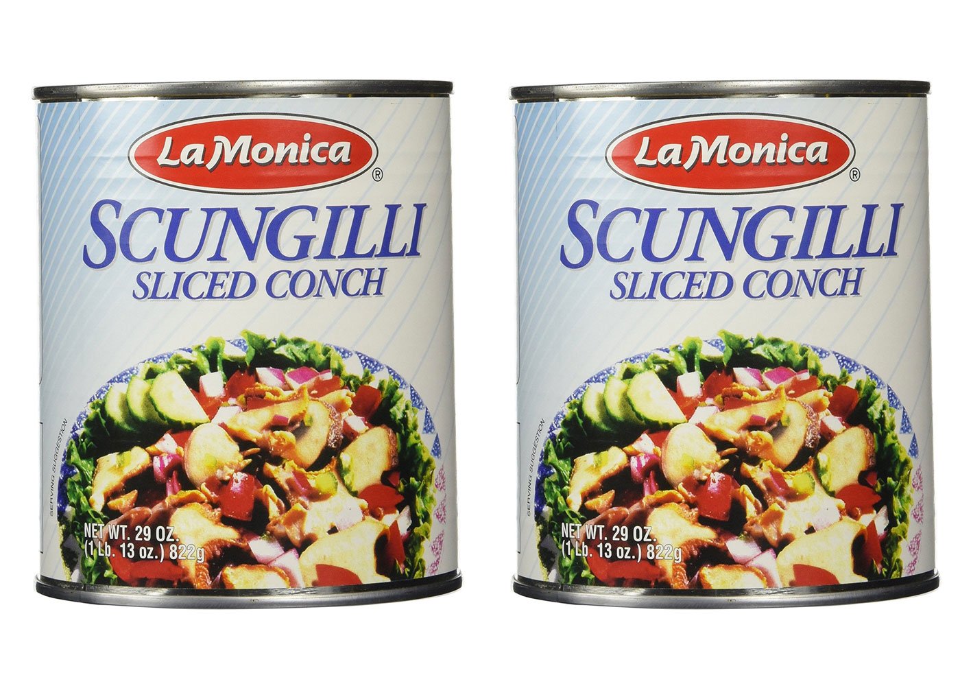 Lamonica Fine Foods Scungilli, Sliced Conch, 29-Ounce - Pack Of 2