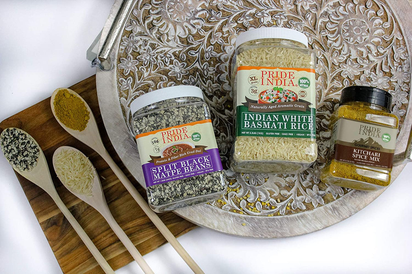 Pride Of India - Pack Of 6 - Kitchari Spice Seasoning - Made With Authentic Indian Spices - Good For Health Cleanse & Diet - Eas