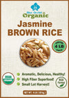 Organic Brown Jasmine Rice from Thailand - Whole Grain Vegan Natural Healthy Superfood Gluten-free - 4 LB