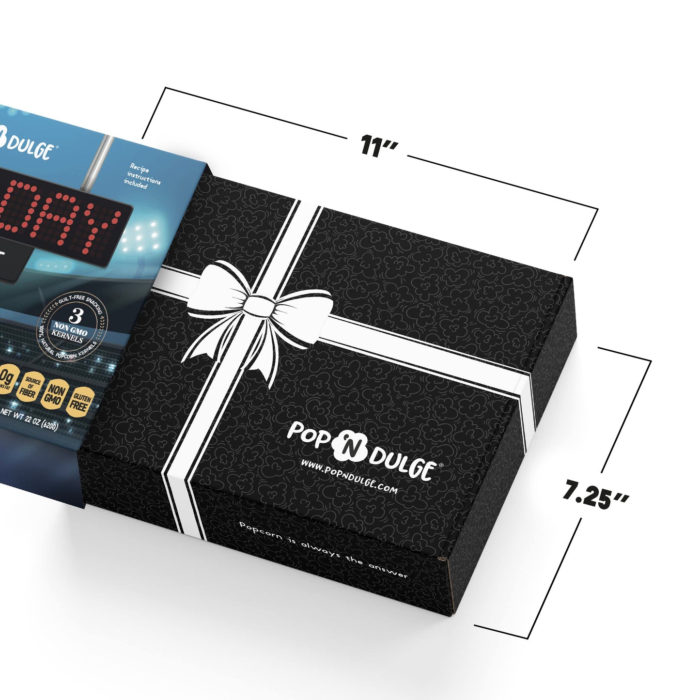 Game Day Movie Night Popcorn Gift Set Gifts For Men Family Gifts Party Supplies, 5 Non-Gmo Gourmet Popcorn Kernels And 5 Popcorn