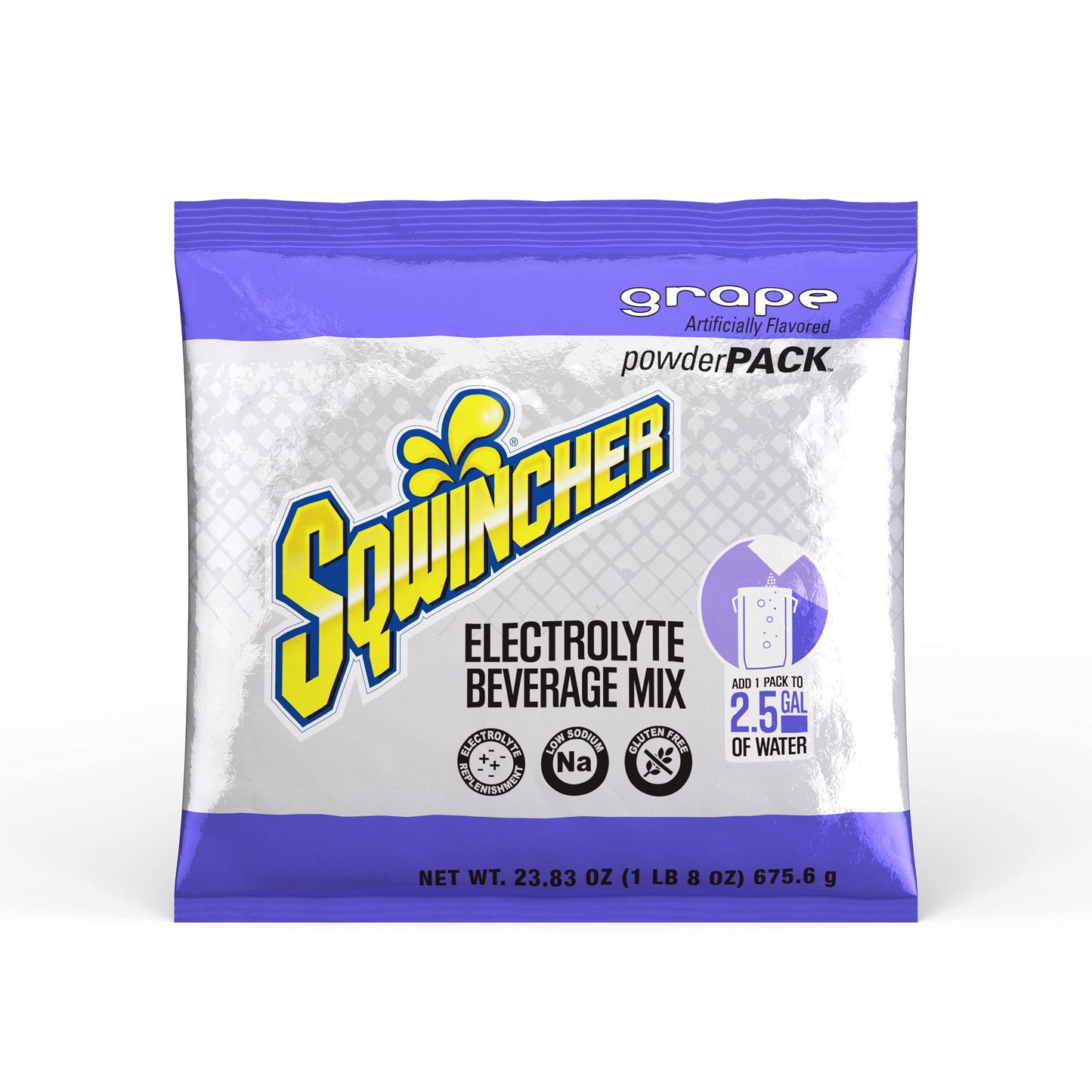 Sqwincher Powder Pack, Assorted Flavor Electrolyte Drink Concentrate, 23.83 Oz Packet (Pack Of 32)