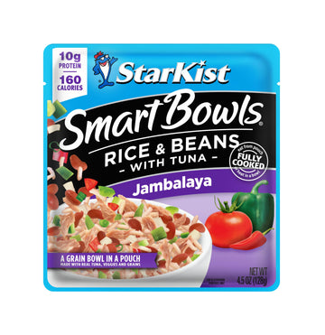 StarKist Smart Bowls Tuna, Rice and Beans, Jambalaya, 4.5 oz Pouch