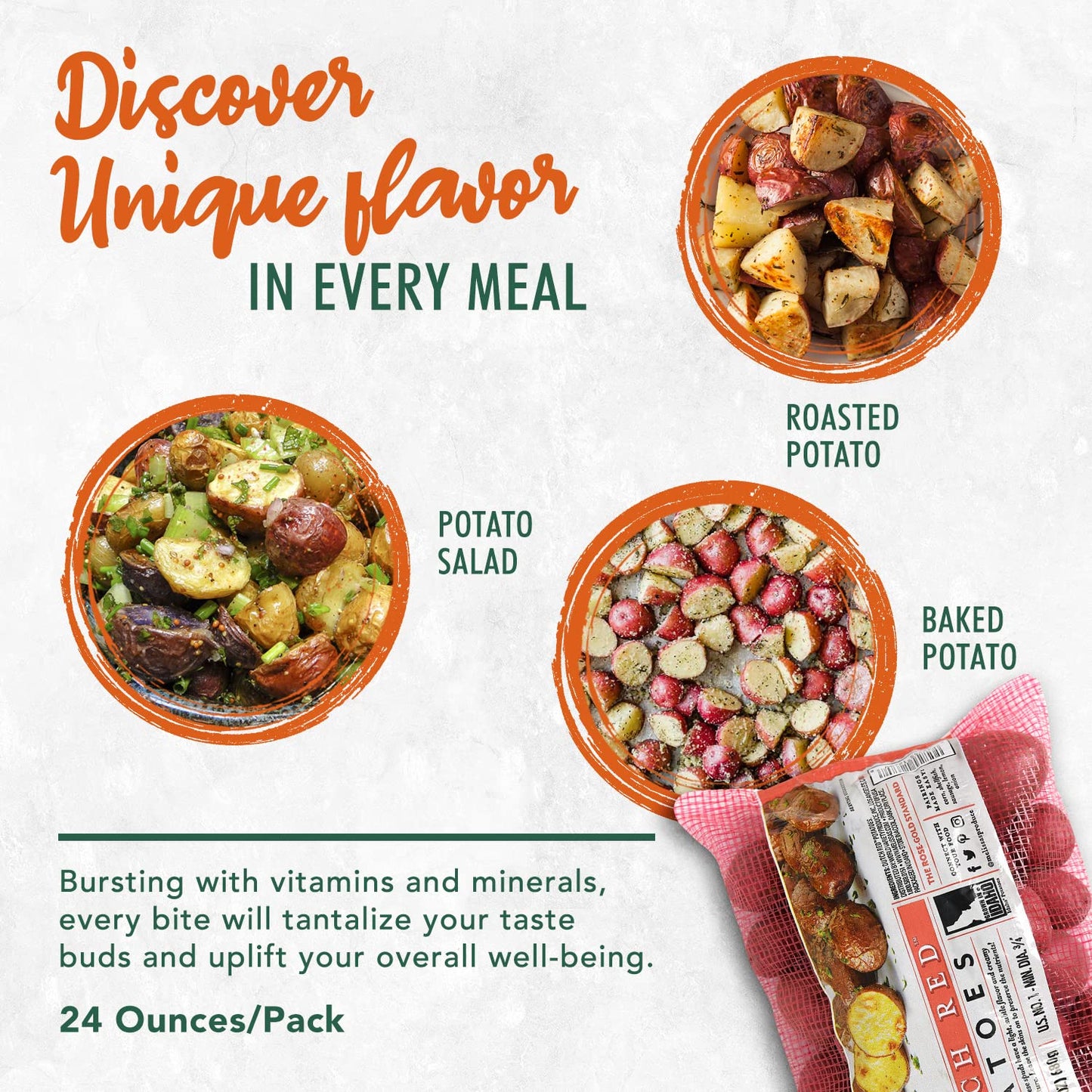 Melissa'S Baby Dutch Red Potatoes, Fresh Baby Red Skin Potatoes, Year-Round Baby Dutch Red Potatoes In A Bag, 3Lbs (2X 1.5Lb Bag