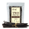 Akshit 2lb Vanilla Beans Grade A+ Bulk Whole Non-GMO for Baking, Desserts, and Homemade Extract