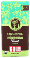 Equal Exchange Organic Dark Chocolate Mint Crunch 80G, 2.8 Oz