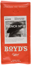 Boyd'S French No. 6 Coffee - Ground Dark Roast - 12 Ounce (Pack Of 6)