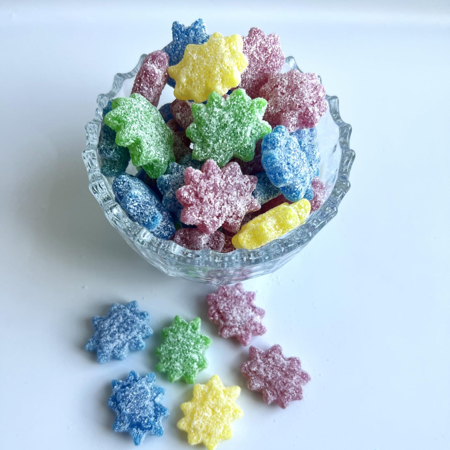 Assorted Bursts Sour Stars Gummy Candy 1 Pound