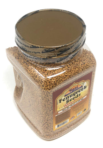 Rani Fenugreek (Methi) Seeds Whole 44oz (2.75lbs) 1.24kg Bulk PET Jar, Trigonella foenum graecum ~ All Natural | Vegan | Gluten