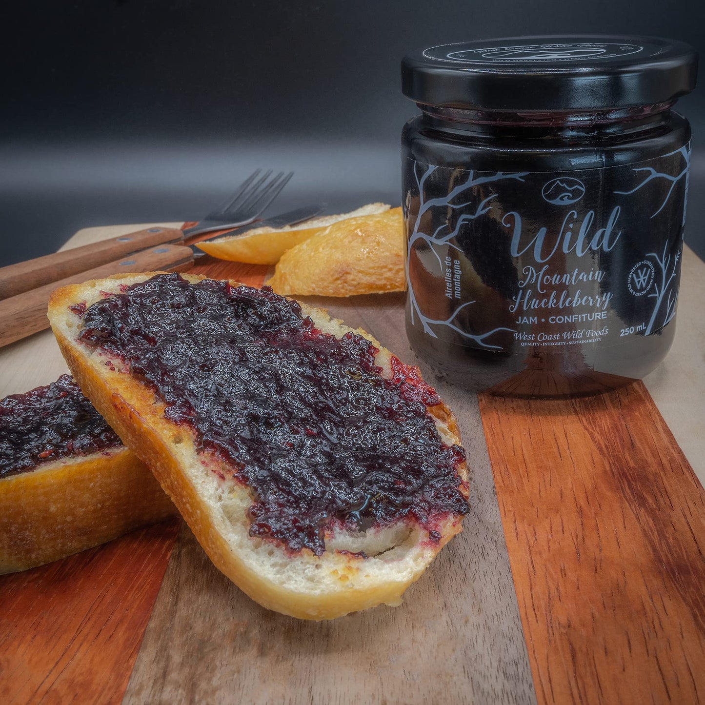 West Coast Wild Foods Wild Huckleberry Jam - 11.5 oz (326 g) - Local Flavor