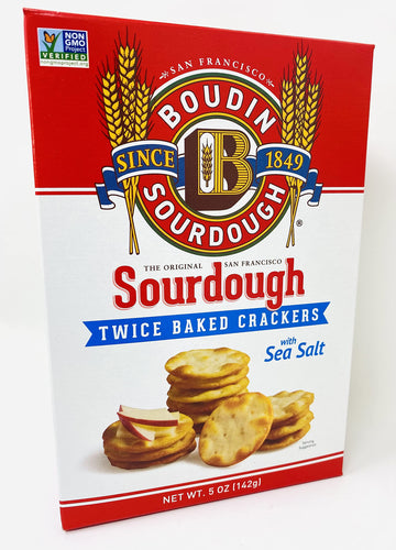 Sourdough Twice Baked Crackers With Sea Salt 2-5Oz Pack