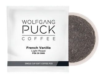 Wolfgang Puck Coffee, French Vanilla Coffee, 9.5 Gram Pods, 18 Count (Wgp016443)