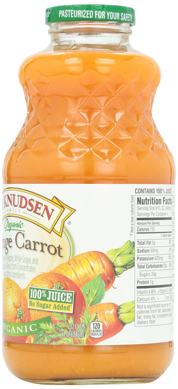 R.W. Knudsen Organic Orange Carrot Juice, 2.67 Fl Oz, Pack of 12