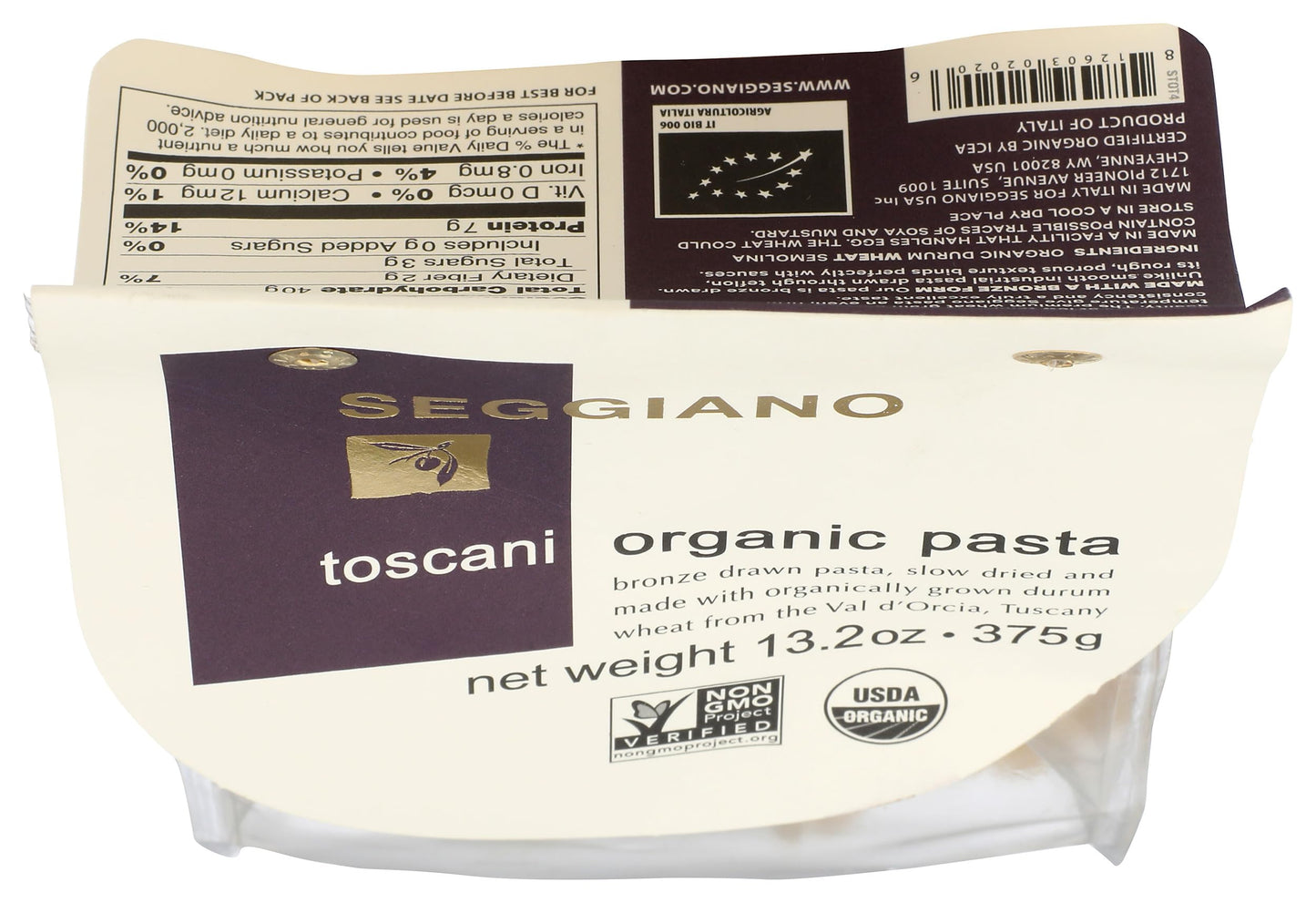 Seggiano, Toscani Organic Pasta, 13.2 Oz