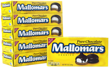Mallomars Pure Chocolate Cookies, 8-Ounce Boxes (Pack Of 6)