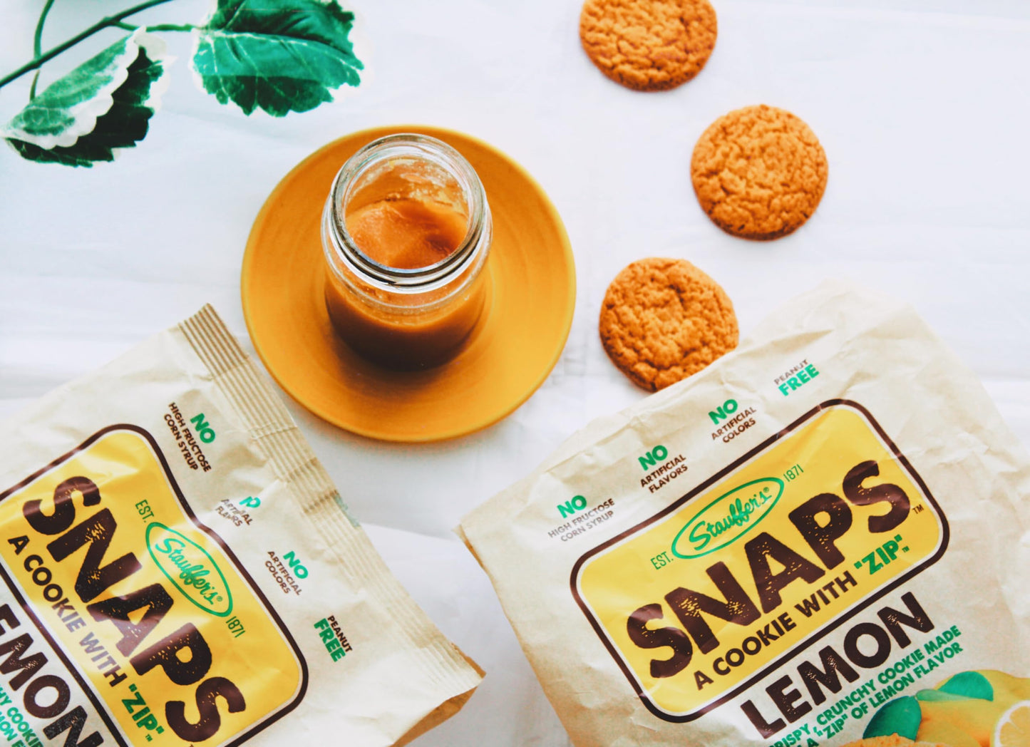 Stauffers Lemon Snaps Cookies - 14Oz Bag - Lemon Flavored Cookies With No High Fructose Corn Syrup, Artificial Flavors Or Colors