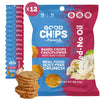 Good Chips Cauliflower Aged Cheese - Baked, No Oil - High Protein, Guilt Free Healthy Snacks - 0.7 oz, Pack of 12