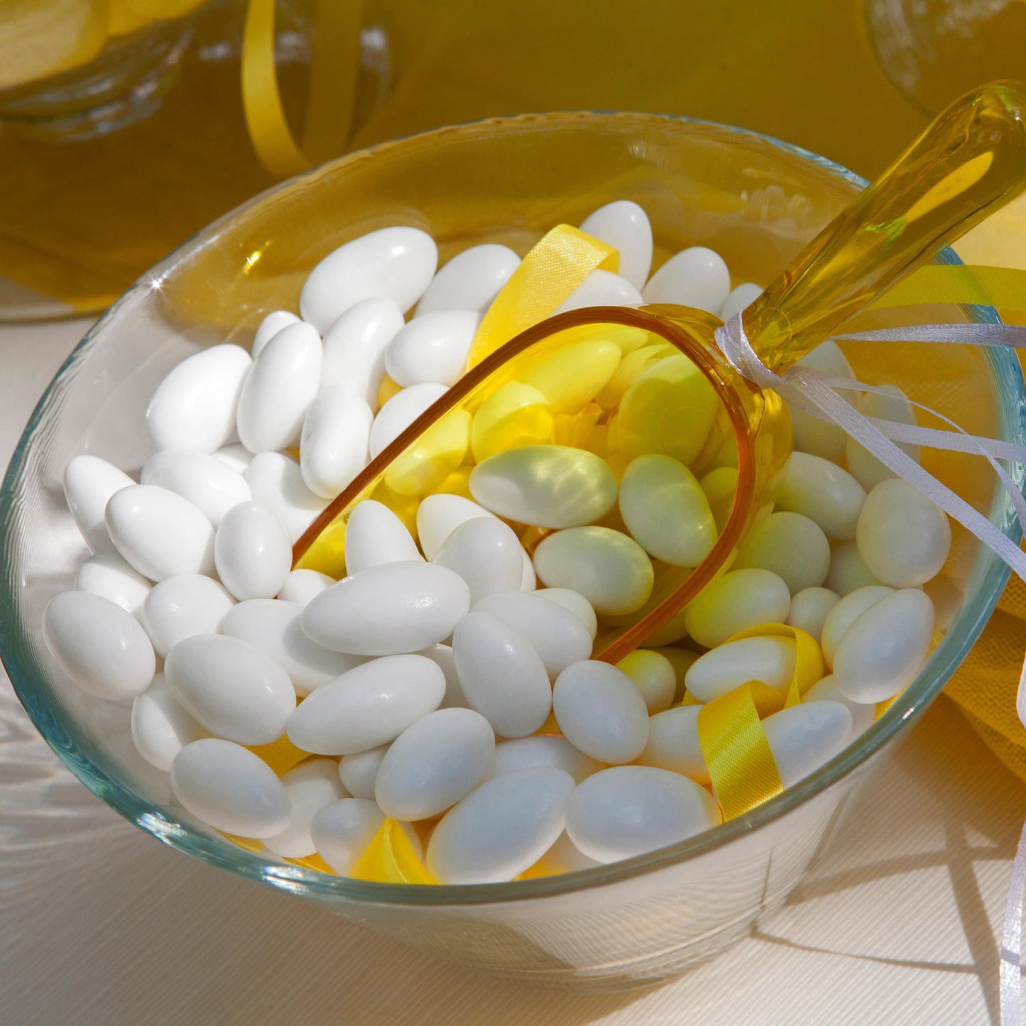 White Jordan Almonds, 2 Pound Jordan Almonds Bulk Bag, White Candy, White Almonds, Wedding Candy Favors, Events & Holidays