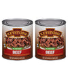 Keystone All Natural Canned Beef, Fully Cooked, 28 oz, Pack of 2, Ready to Eat, 5-Year Shelf Life, Made in USA