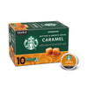 Starbucks K-Cup Coffee Pods-Caramel Flavored Coffee-Naturally Flavored-100% Arabica-1 Box (10 Pods)