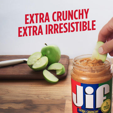 Jif Extra Crunchy Peanut Butter, 28 Ounces (Pack Of 10)