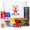 DEREUZE Dutch Snack Box - Assorted Gourmet Cookies, 8 Treats, 9x12x4 inches, Brown/Black/White