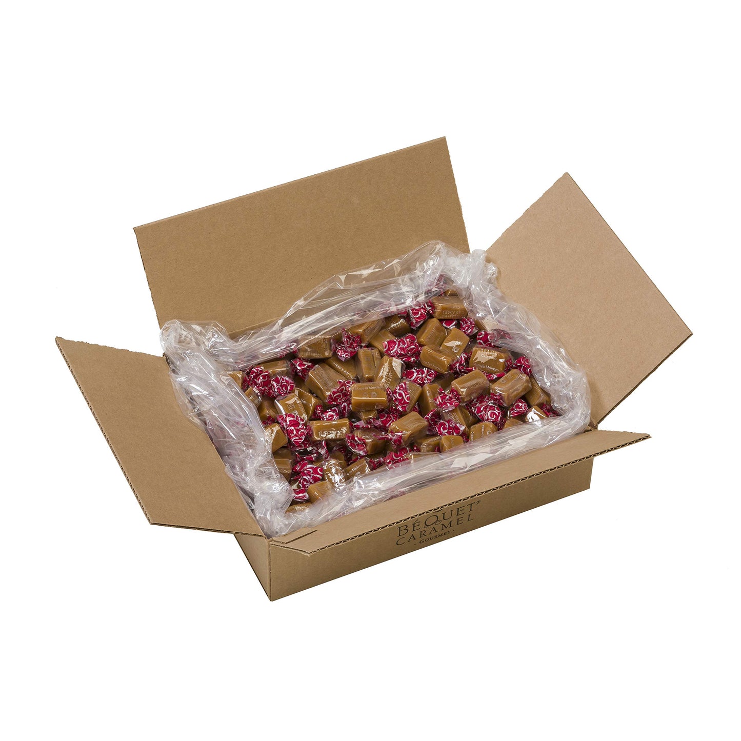 Béquet Caramel Classic Caramel Candy - Gourmet Individually Wrapped - 5 LB Box - Gluten Free, Kosher (Star D)