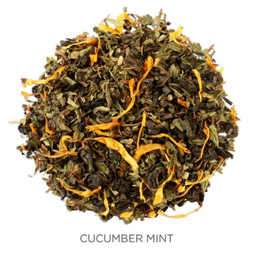 Tea Forte Cucumber Mint Organic Green Tea, Loose Tea Canister Makes 35-50 Cups, 2.47 Ounces
