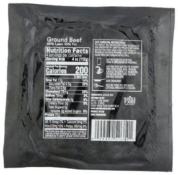 365 By Whole Foods Market, Ground Beef 90% Lean/10% Fat, 16 Ounce