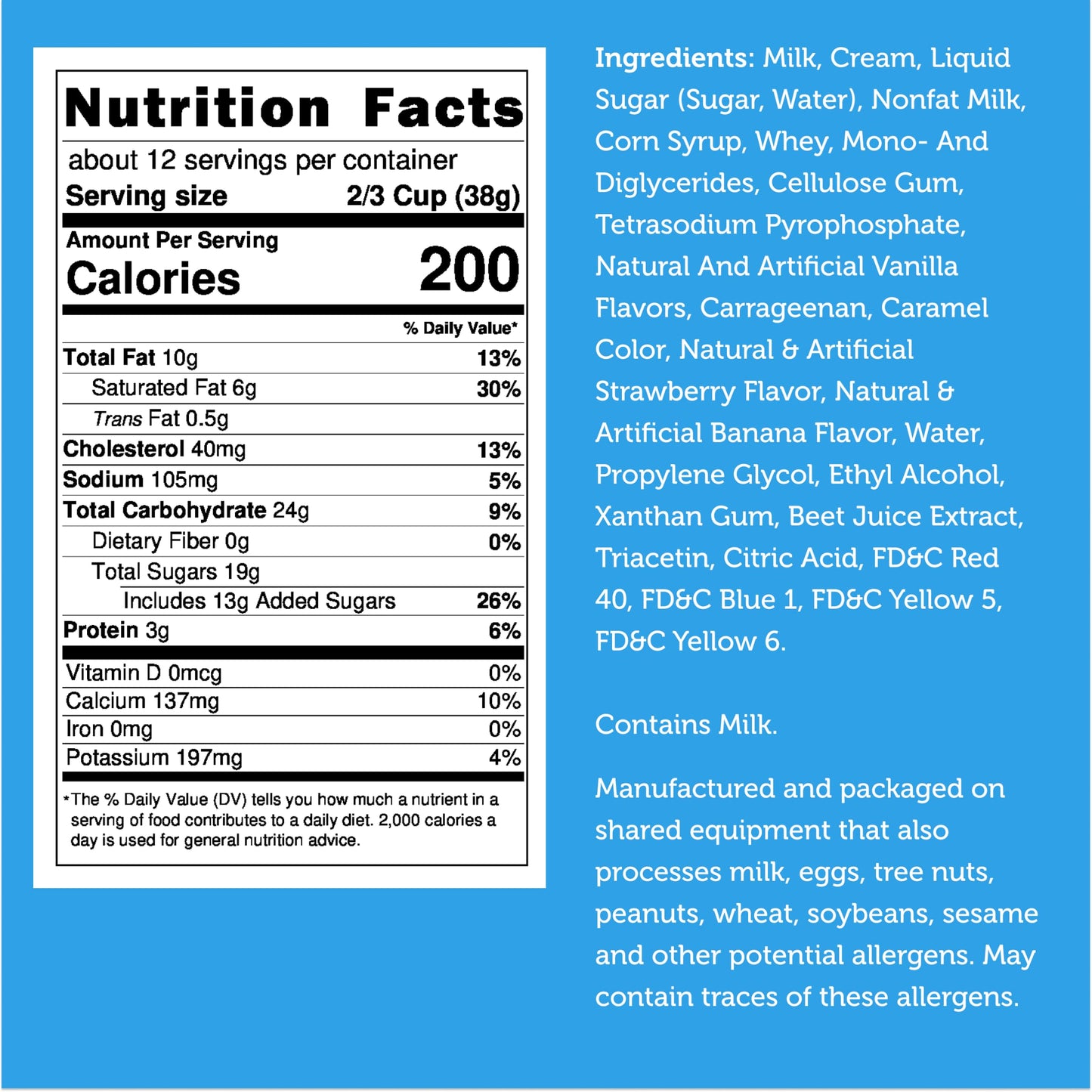 Arctic Farms Freeze Dried Ice Cream Bits Bulk - Does Not Melt (Strawberry Banana Mix) (1Lb)