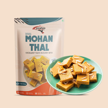 Instafood Mohanthal | Ready To Cook Indian Gujrati Sweet | Ready To Eat Sweet | 3-4 Servings | Pack Of 1 (200G)| Zip Lock Packag