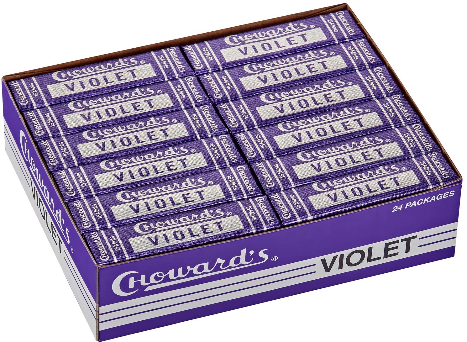 Choward'S Violet Mints Candy (Pack Of 24)