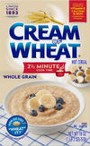 Cream of Wheat Whole Grain Hot Cereal, 2 1/2 Minute Cook Time, 18 Ounce (Pack of 12)
